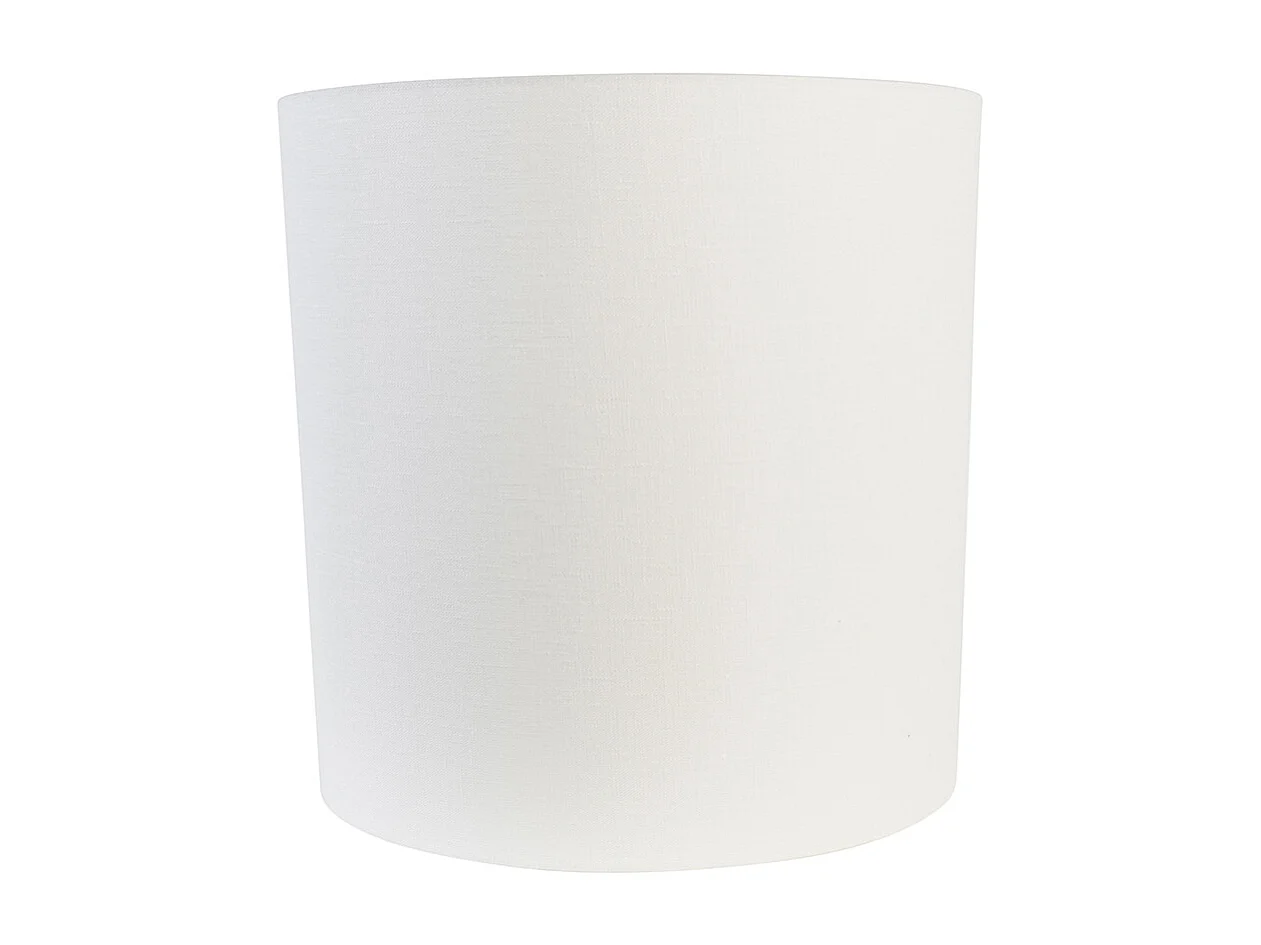 Abat-jour en tissu blanc | 40/40/40