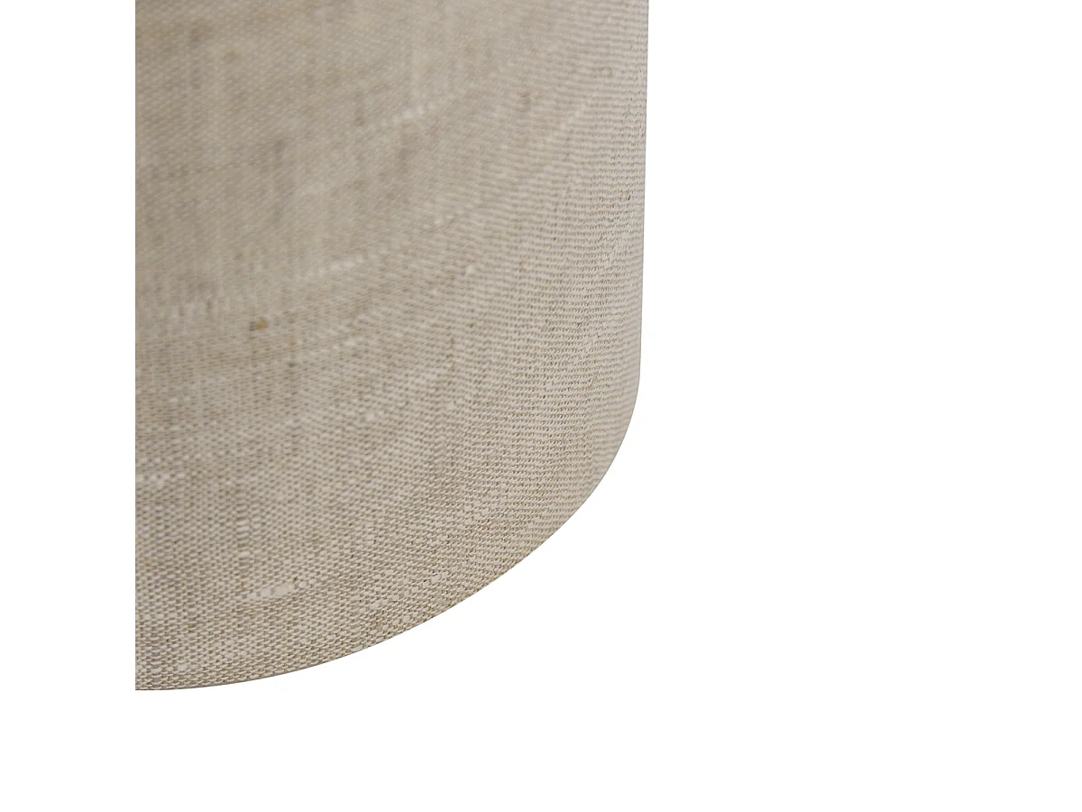 Abat-jour en tissu gris clair rond 18/18/14