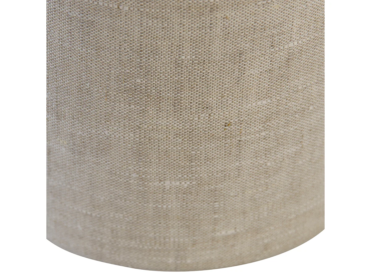 Abat-jour en tissu gris clair rond 18/18/14