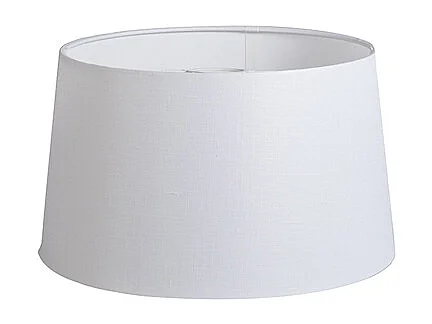 Abat-jour en lin blanc rond conique 35/30/20