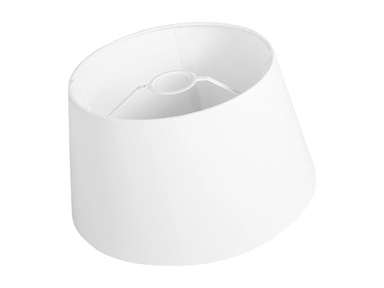 Abat-jour en lin blanc rond conique 35/30/20