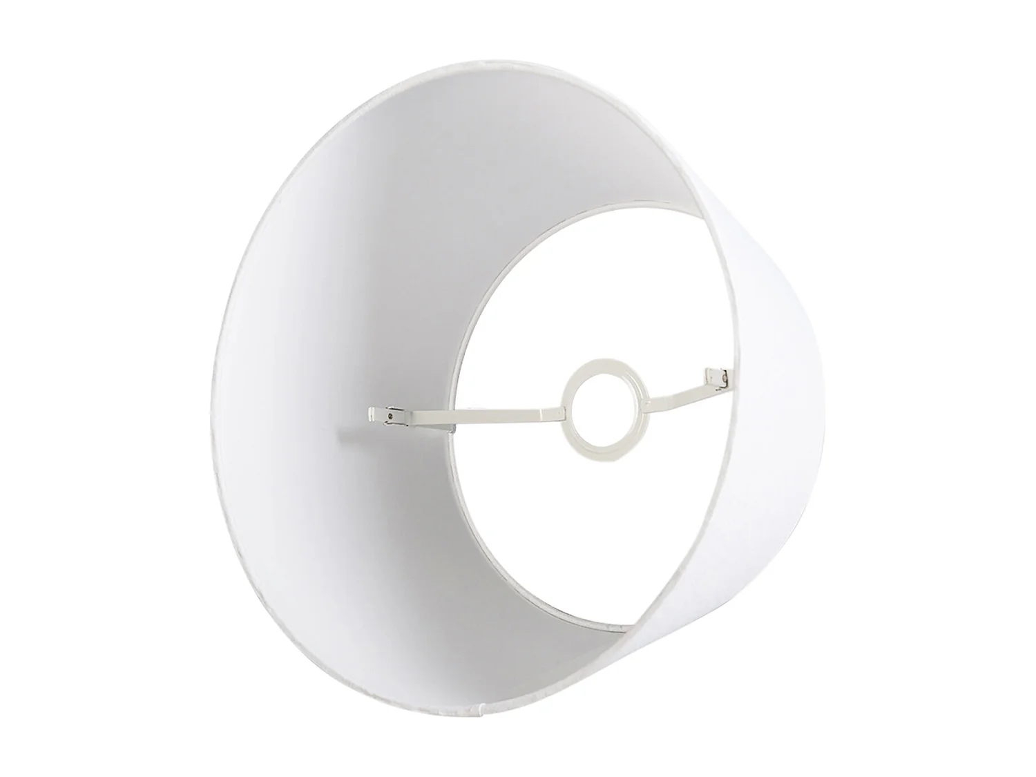 Abat-jour en lin blanc rond conique 35/30/20