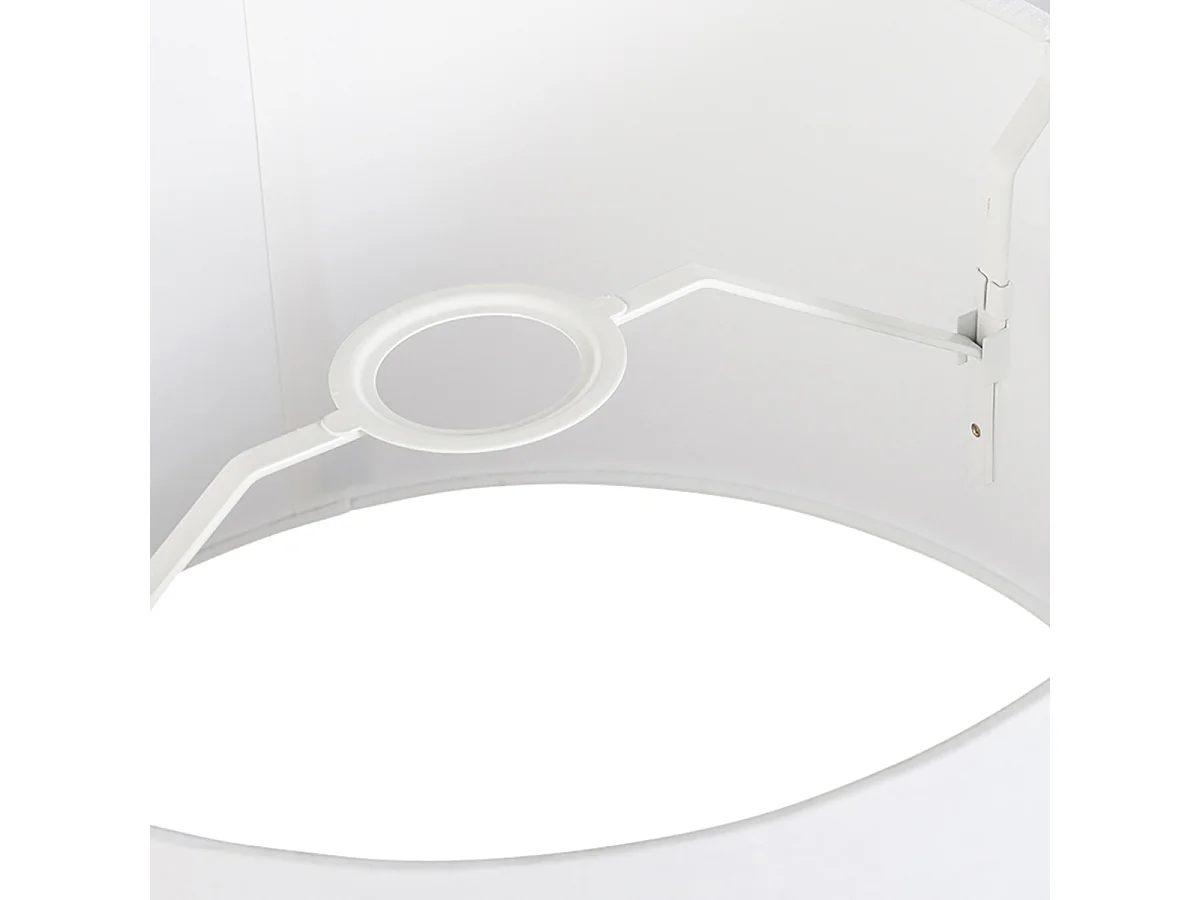 Abat-jour en lin blanc 35/30/20