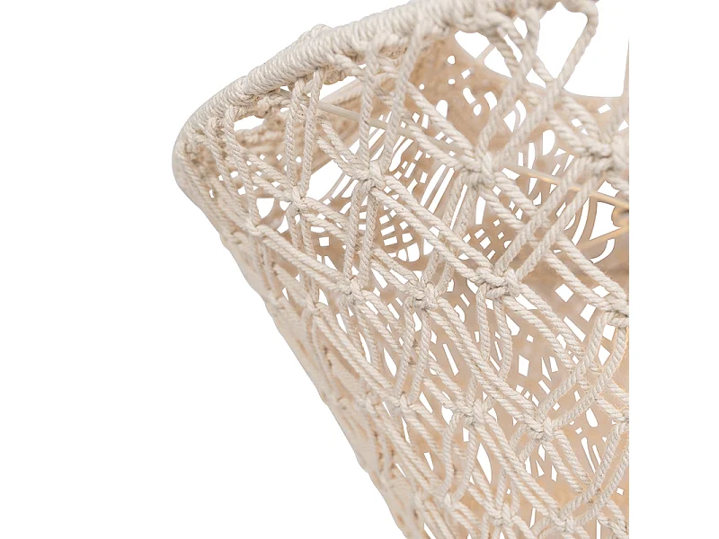 Abat-jour en macramé naturel 90 cm