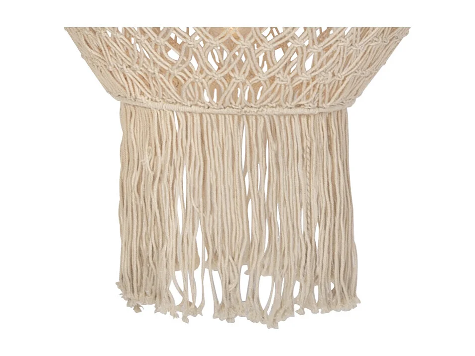 Abat-jour en macramé naturel 90 cm