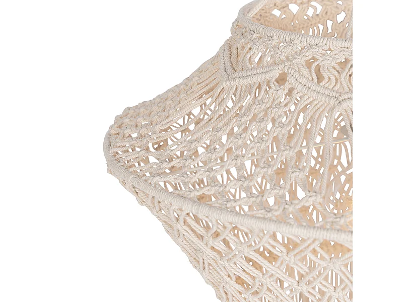 Abat-jour en macramé naturel 90 cm