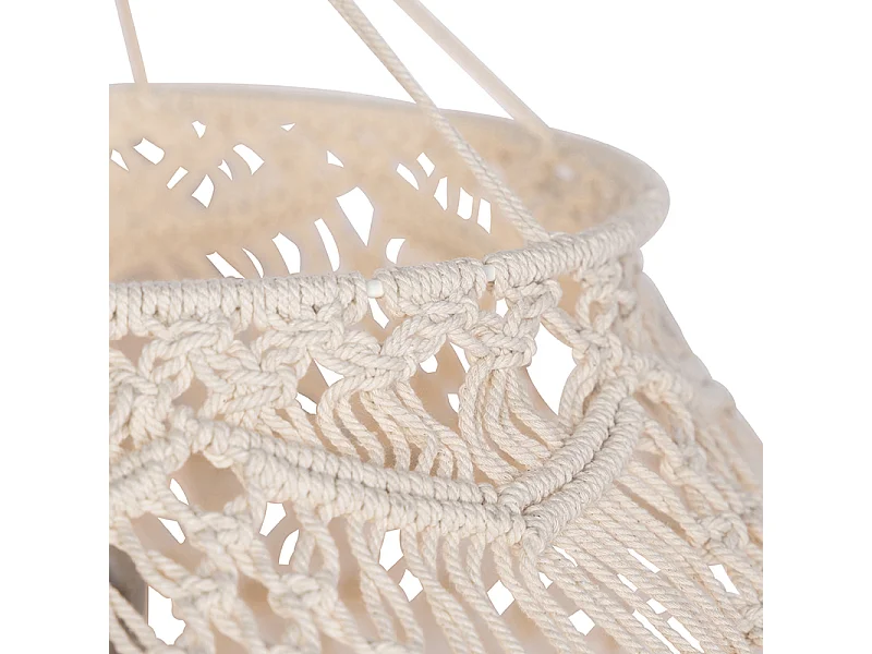 Abat-jour en macramé naturel 90 cm