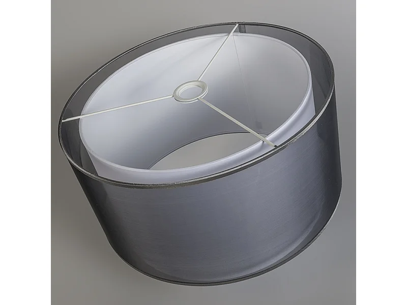 Abat-jour de suspension en tissu noir/blanc 47/25 - Duo