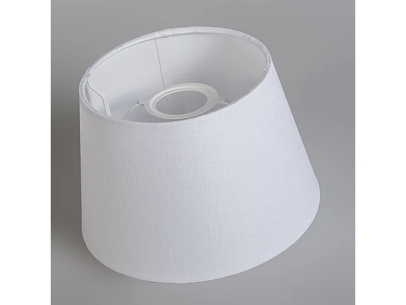 Abat-jour en lin blanc 25/16