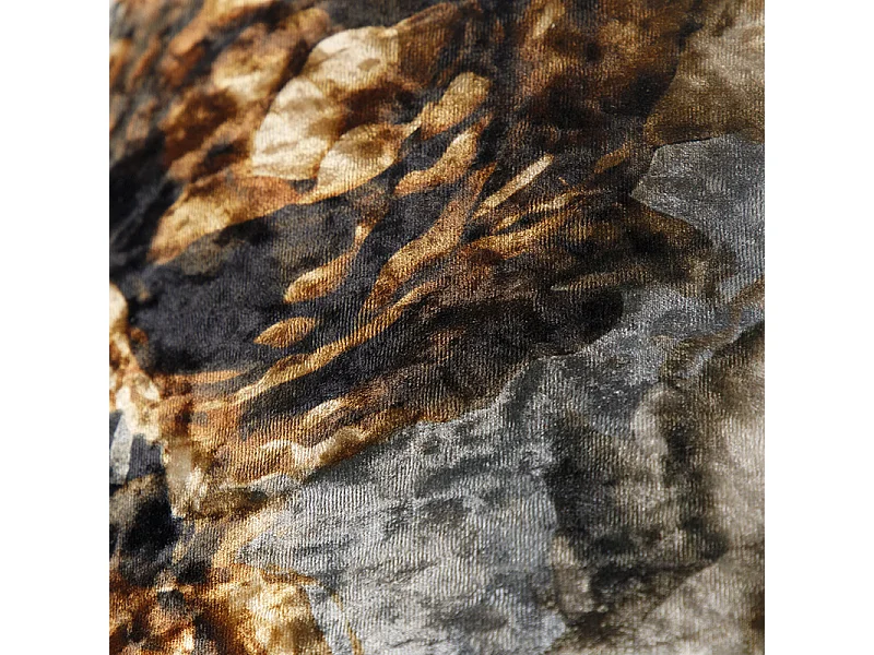 Abat-jour en velours design floral 35/35/20