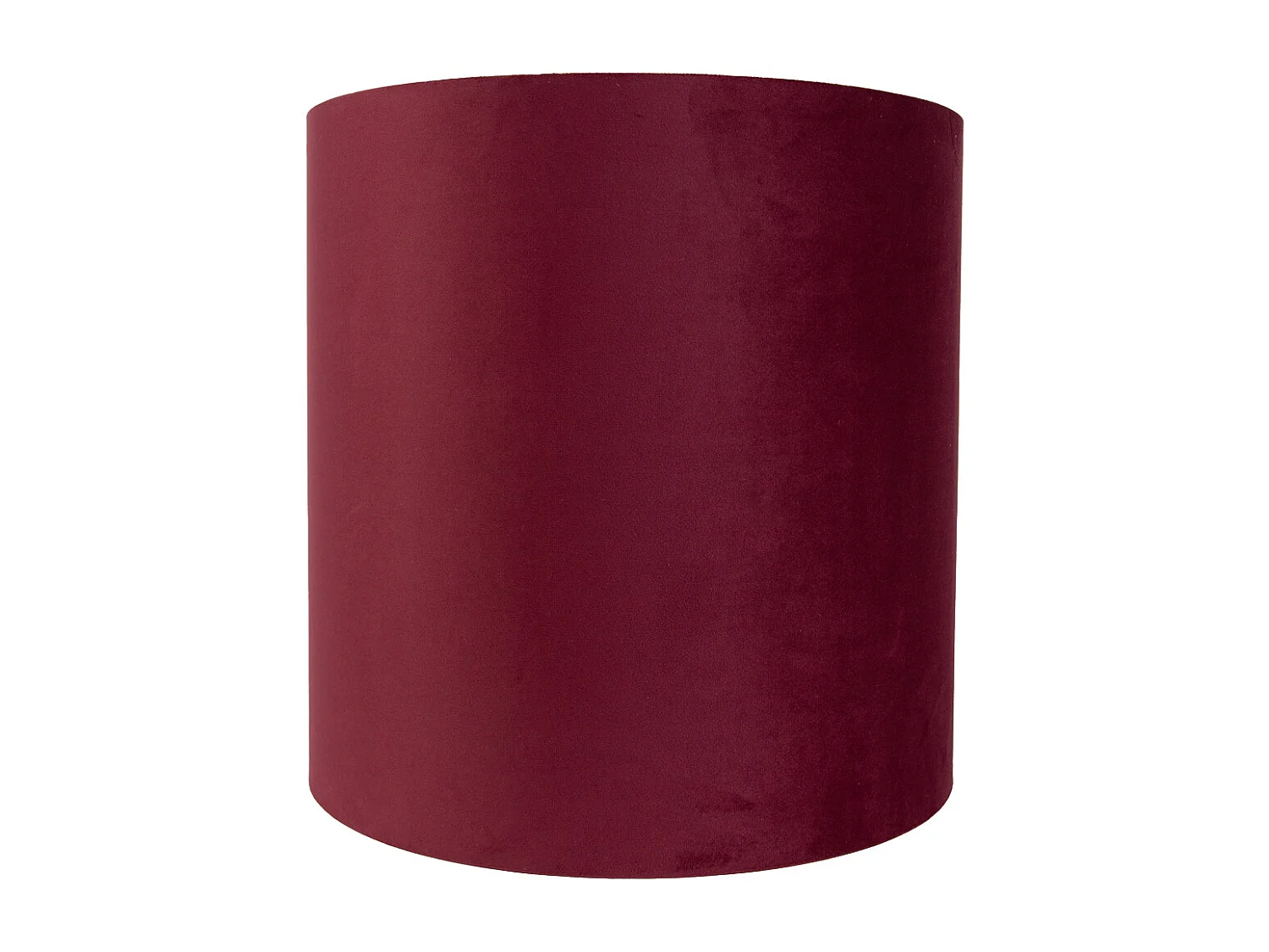 Abat-jour en velours rouge 40/40/40 avec intérieur doré