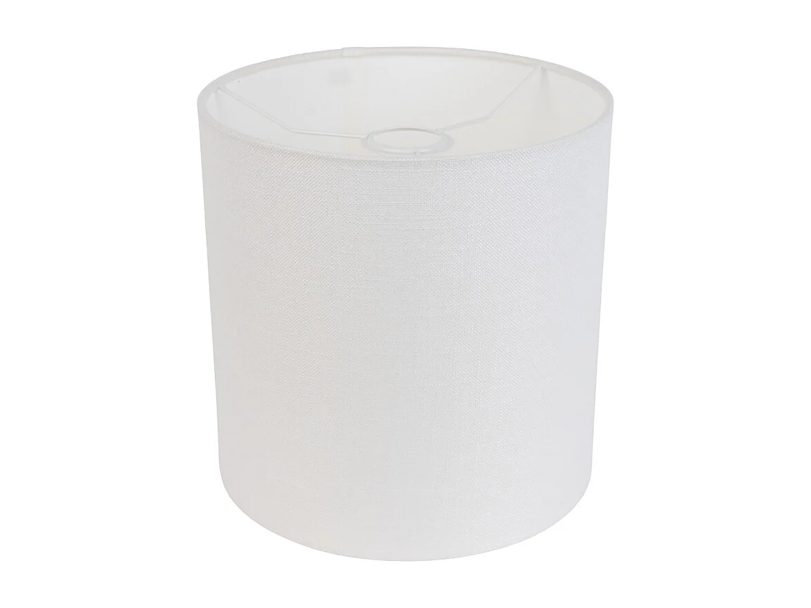 Abat-jour en tissu blanc 25/25/25