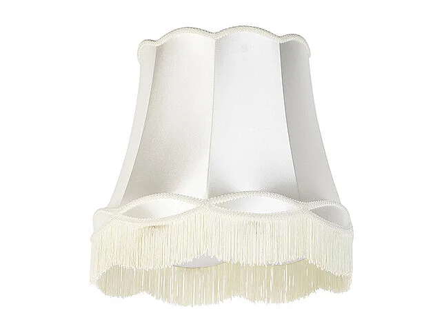 Abat-jour en soie crème 45 cm - Granny