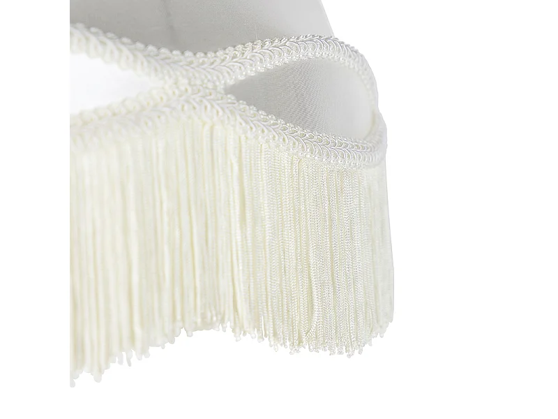 Abat-jour en soie crème 45/30/44 - Granny