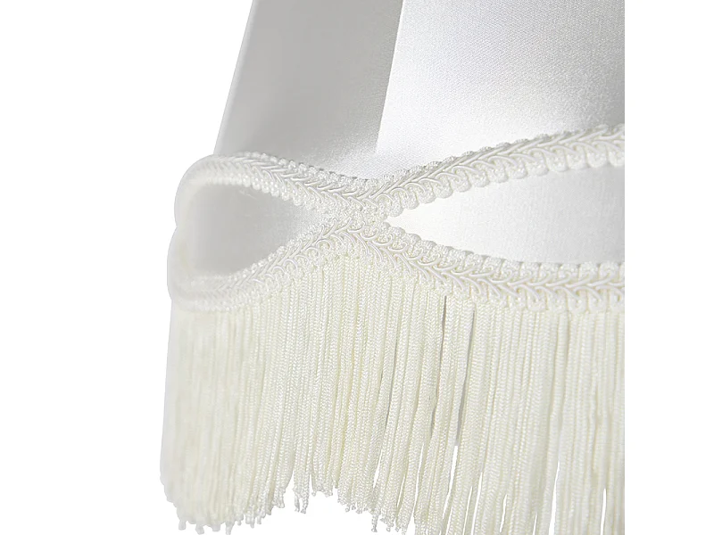 Abat-jour en soie crème 45 cm - Granny