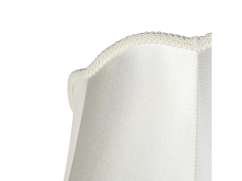 Abat-jour en soie crème 45 cm - Granny
