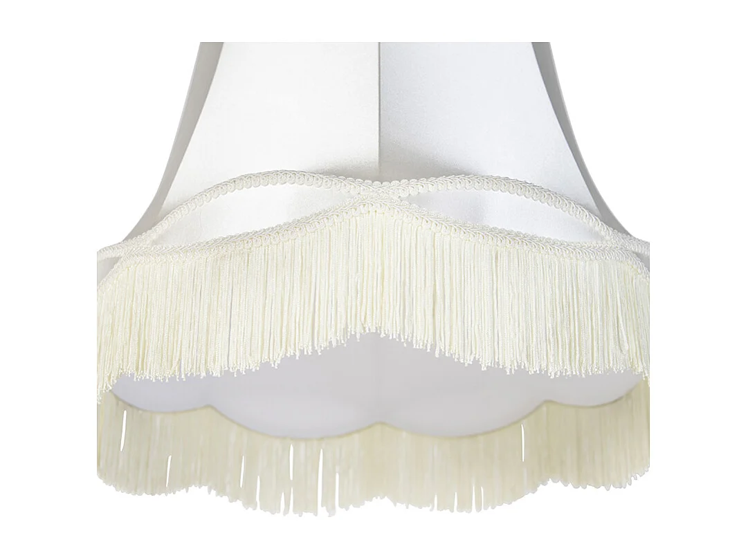 Abat-jour en soie crème 45 cm - Granny