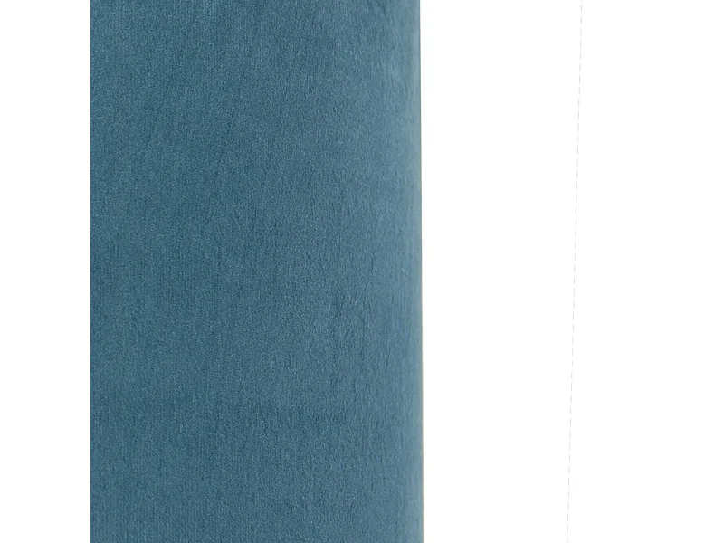 Abat-jour velours bleu 35/35/20 avec intérieur doré
