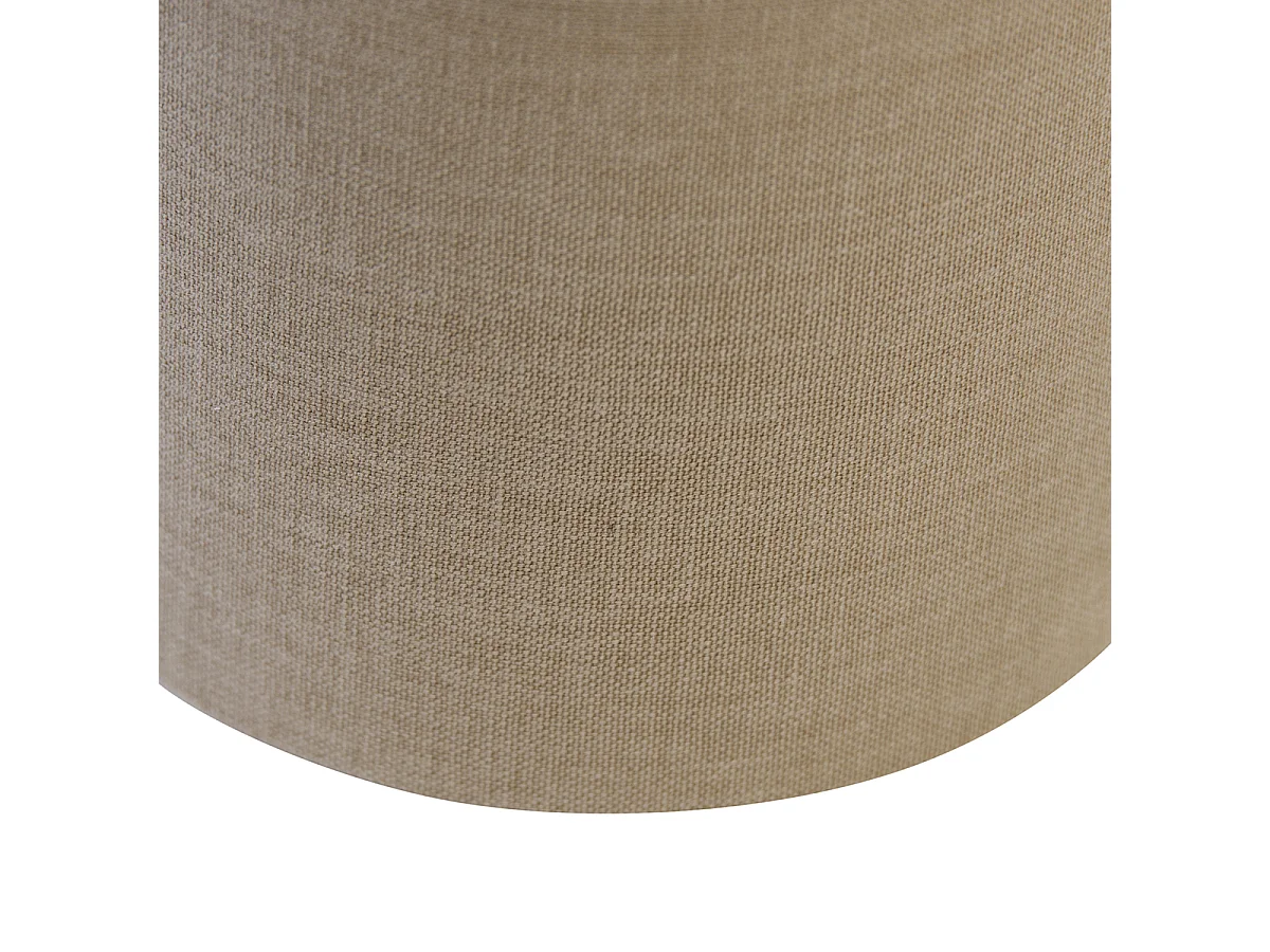 Abat-jour en tissu marron clair rond 18/18/14