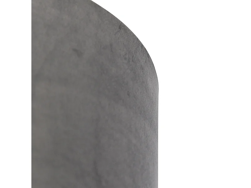 Abat-jour en velours gris 35/35/20
