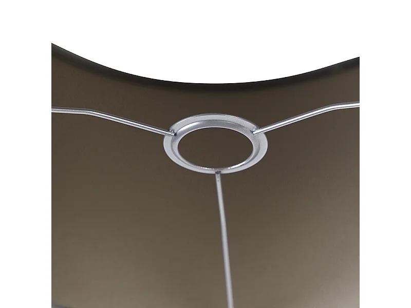 Abat-jour en velours gris 35/35/20