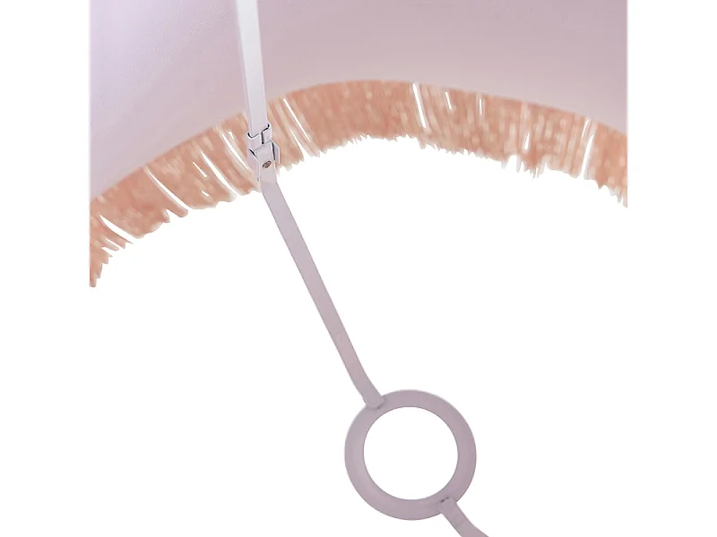 Abat-jour en soie rose 45/30/44 - Granny