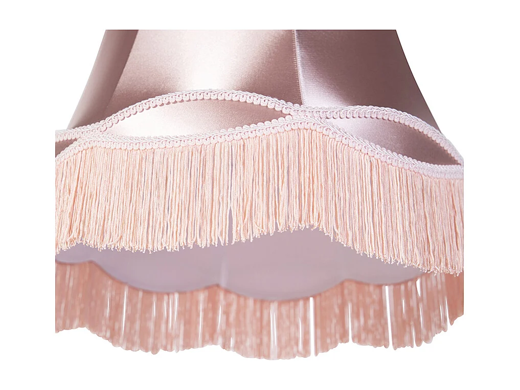 Abat-jour en soie rose 45 cm - Granny