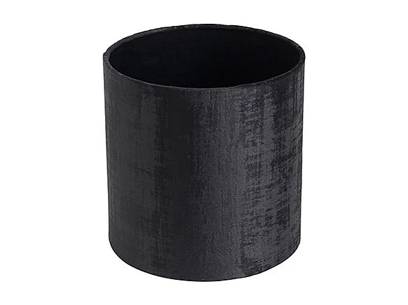 Abat-jour en velours noir cylindrique 20/20/20