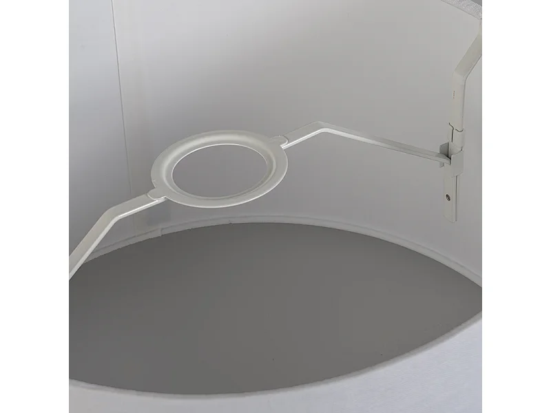 Abat-jour en lin noir 35 cm