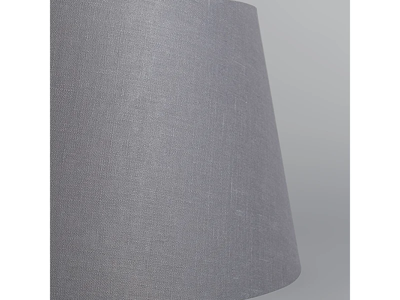 Abat-jour en lin gris 35/30/18