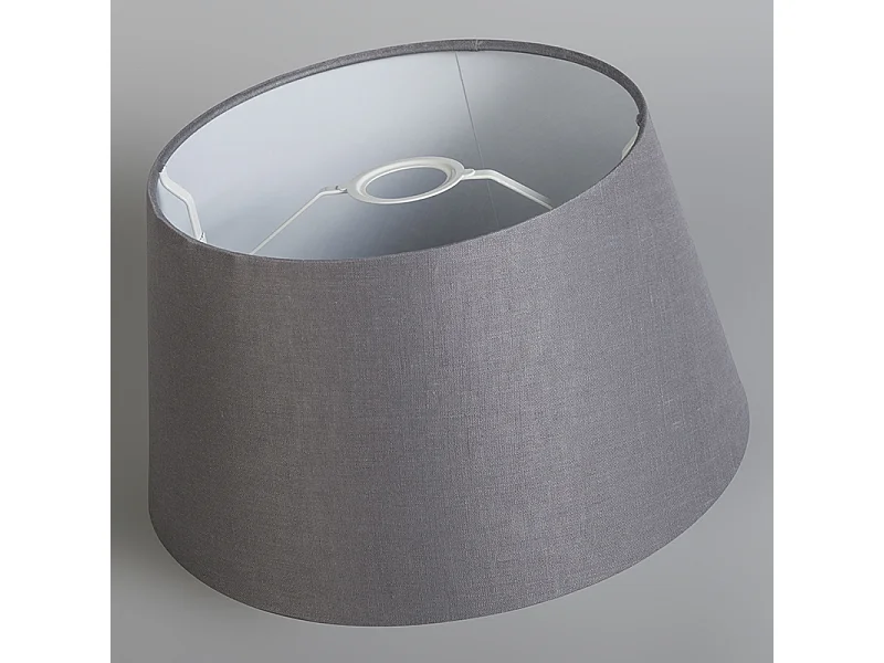 Abat-jour en lin gris 35/30/18