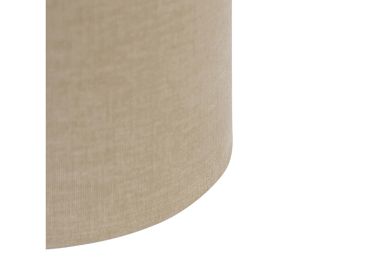 Abat-jour cylindrique en tissu marron clair 20/20/20