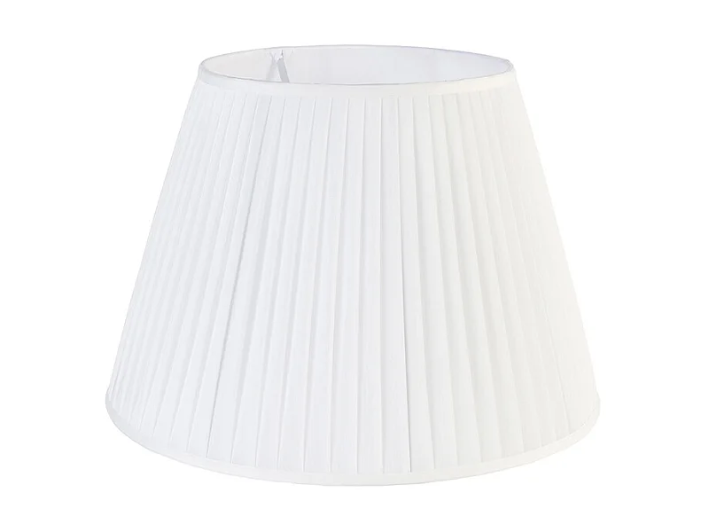 Abat-jour plissé blanc 45/30 cm