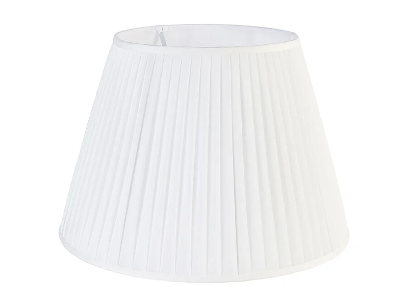 Abat-jour plissé blanc 45/30 cm