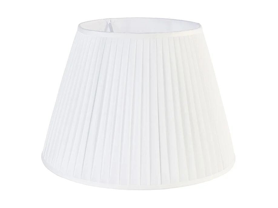 Abat-jour plissé blanc 45/30 cm