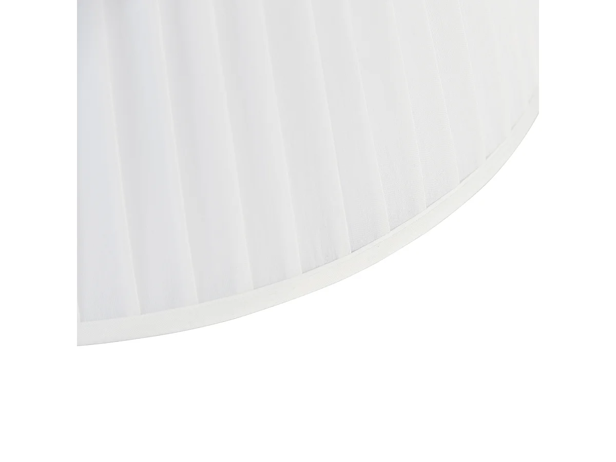 Abat-jour plissé blanc 45/30 cm
