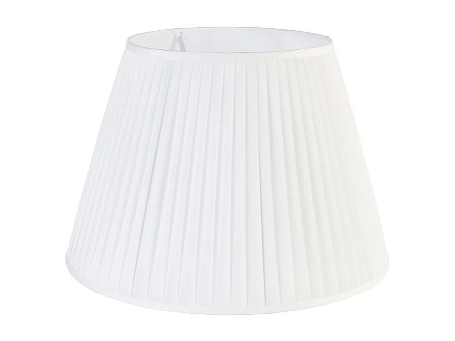 Abat-jour plissé blanc 45/30 cm