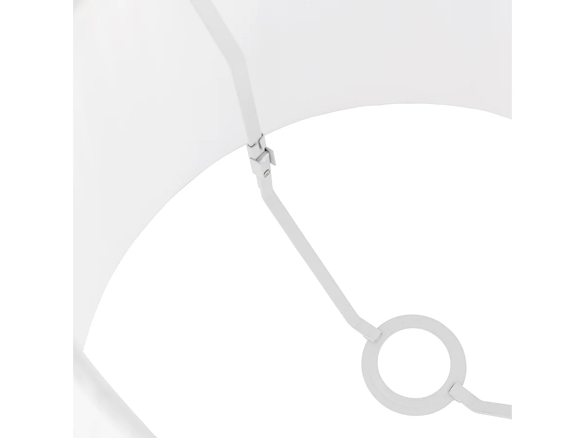 Abat-jour plissé blanc 45/30 cm