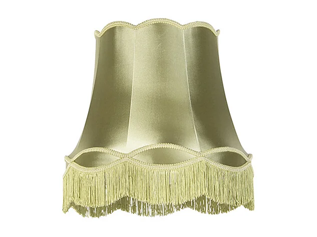 Abat-jour en soie vert 45 cm - Granny