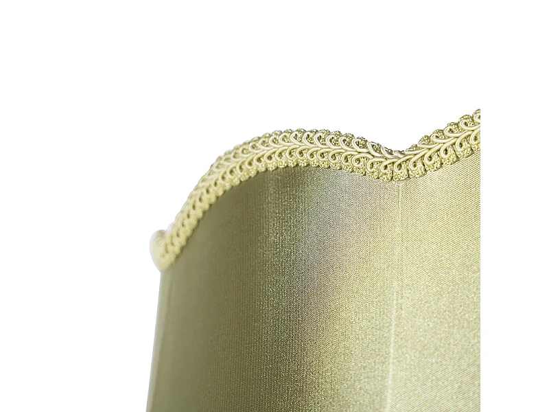 Abat-jour en soie vert 45 cm - Granny