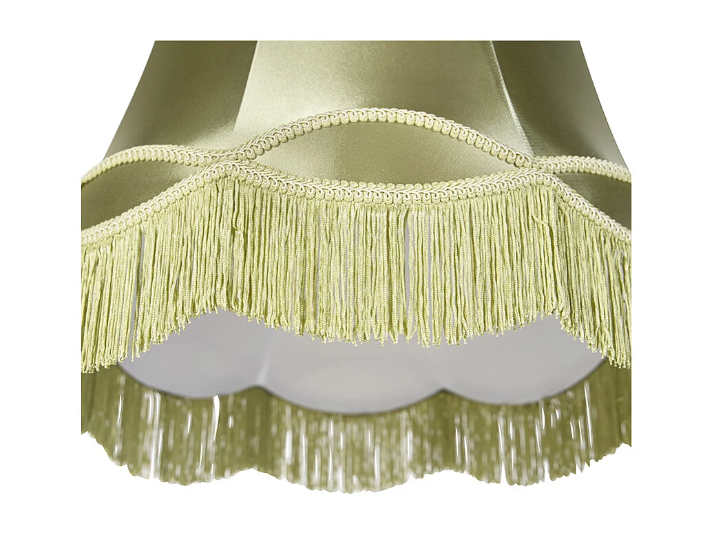Abat-jour en soie vert 45 cm - Granny
