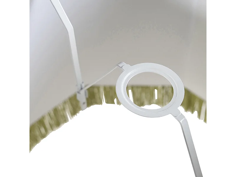 Abat-jour en soie vert 45 cm - Granny