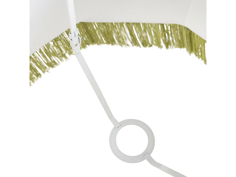 Abat-jour en soie vert 45 cm - Granny