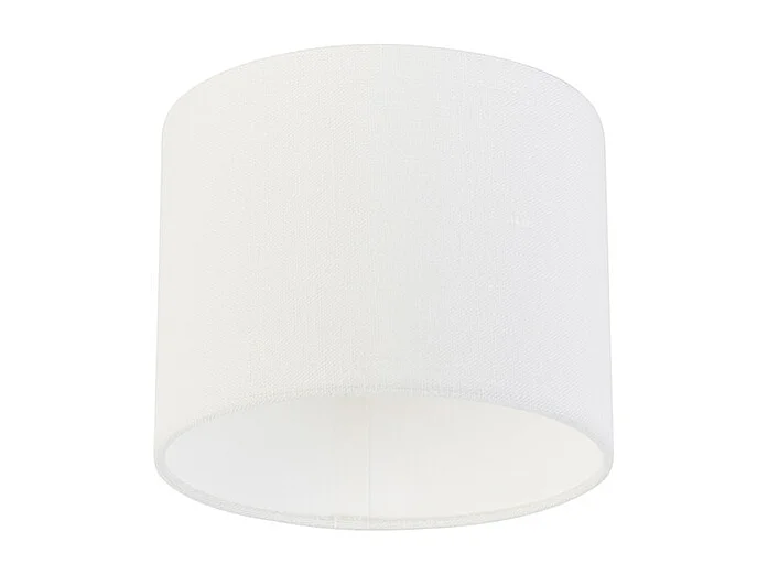 Abat-jour en tissu blanc 18/18/14