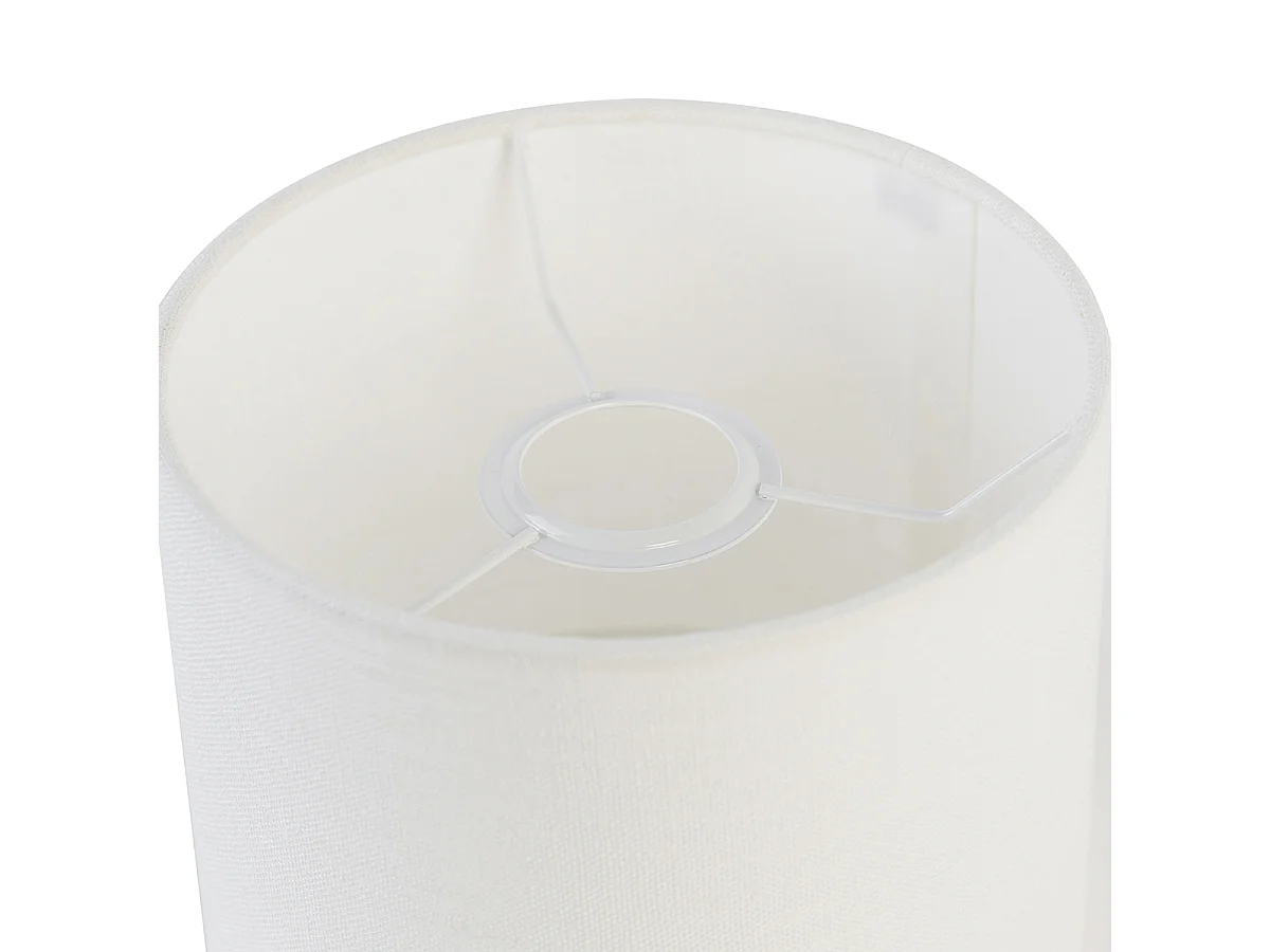 Abat-jour en tissu blanc 18/18/14