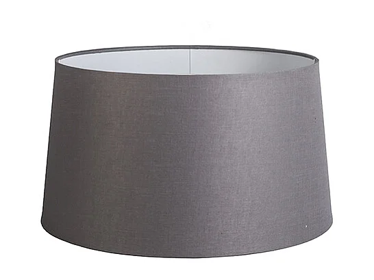 Abat-jour en lin gris foncé 45 cm