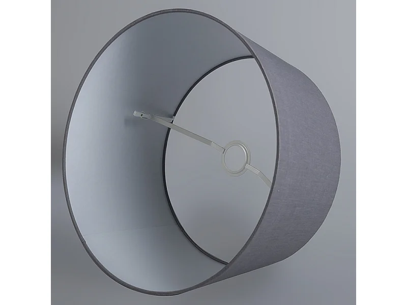 Abat-jour en lin gris foncé 45 cm