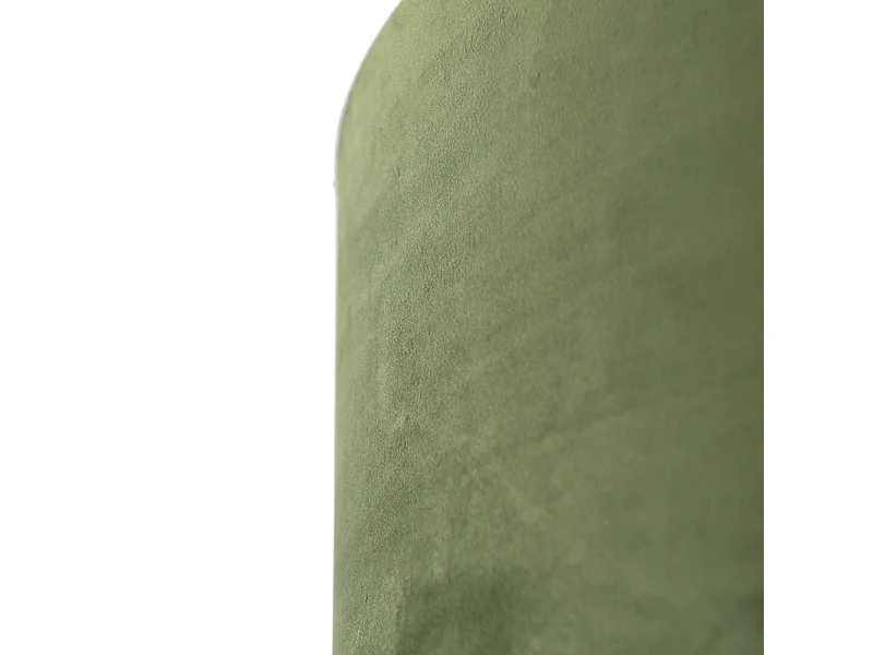 Abat-jour en velours vert 50/50/25 avec intérieur doré