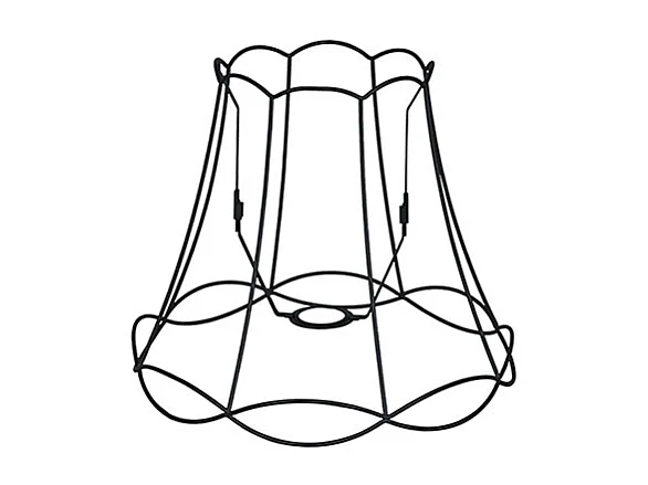 Abat-jour en métal noir 30/26 - Granny Frame