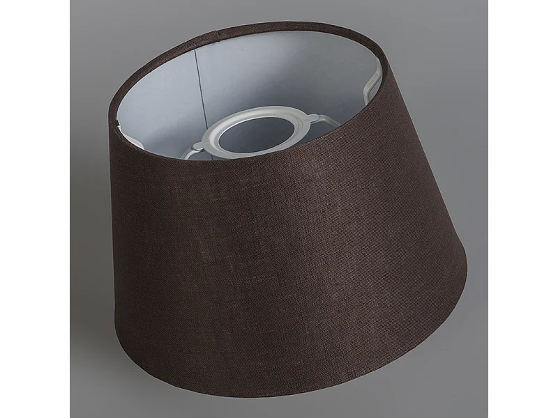 Abat-jour en lin marron 25/16